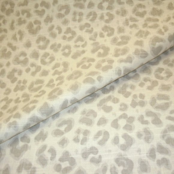 Linen Cheetah Ash Linen Fabric - Picture 3 of 6